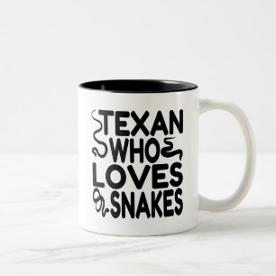 Texan WHO Kärlek Snakes Två-Tonad Mugg