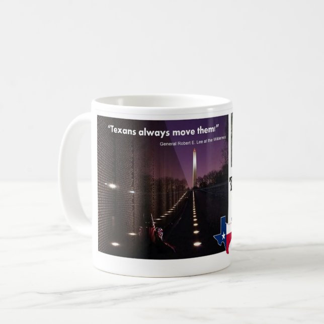 Texanen projekterar kaffemugg (Framsida vänster)