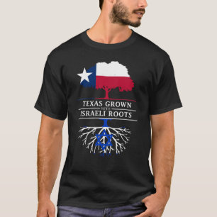 Texanen som är fullvuxen med israel, rotar t shirt