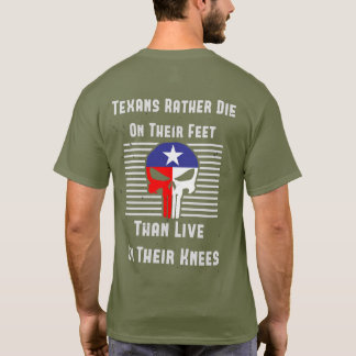 Texaner dör snarare på fötter t shirt
