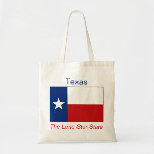 Texanflagga hänger lös tygkasse