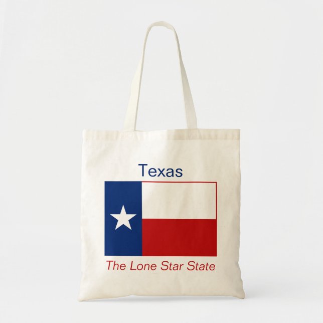 Texanflagga hänger lös tygkasse (Framsidan)