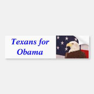 Texans för den Obama bildekalet 2012 Bildekal