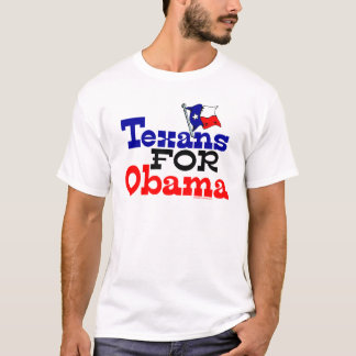 Texans för den Obama T-tröja T Shirt