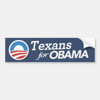 Texans För Obama Bildäckslapp (EGEN FÄRG) Bildekal