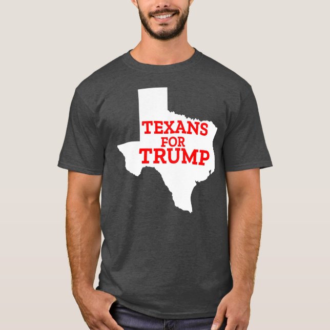 Texans For Trump ReElection American Texas 2020 T Shirt (Framsida)