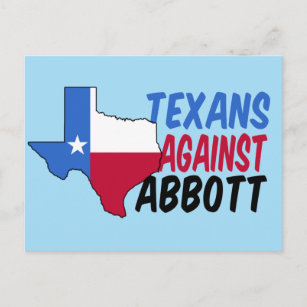 Texans mot Greg Abbott Vykort