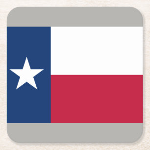 Texanstatlig flagga av underlägg för Texas Papper Kvadrat