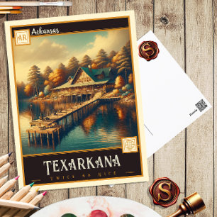 Texarkana, Arkansas   Postkort för Vintage Vykort