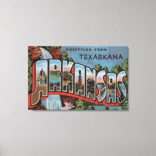 Texarkana Arkansas (vattenfallplatsen) Canvastryck