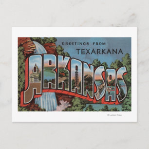 Texarkana, Arkansas (vattenfallsscenen) Vykort