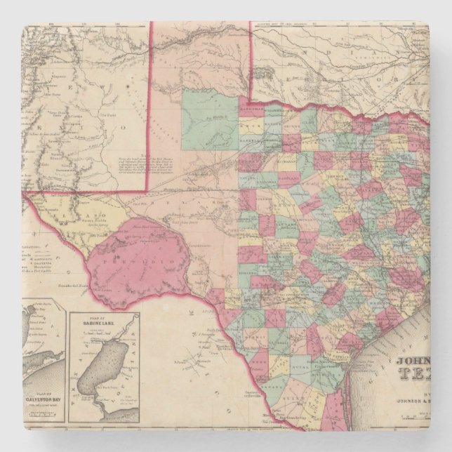 Texas 10 underlägg sten (Framsidan)