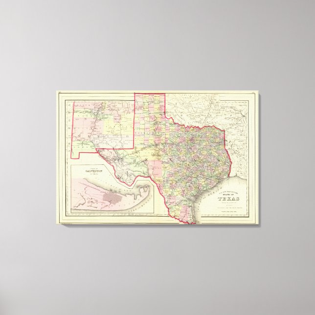 Texas 12 canvastryck (Framsida)