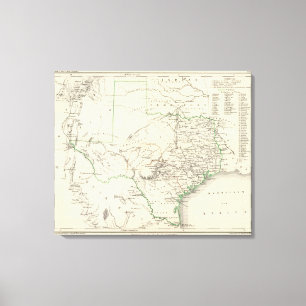 Texas 14 canvastryck