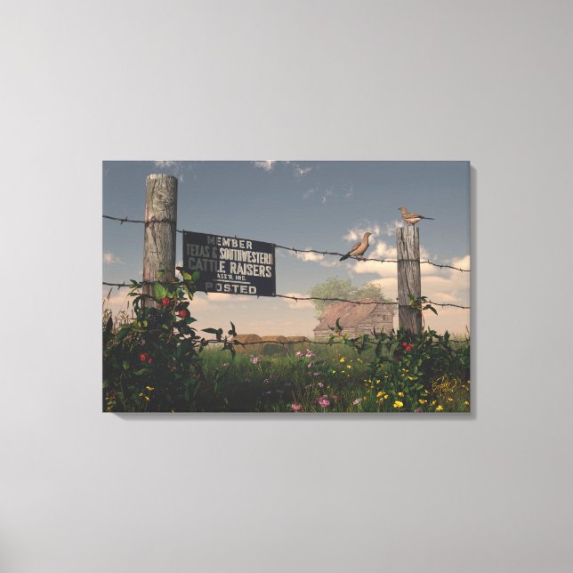 Texas 2-sommar canvastryck (Framsida)