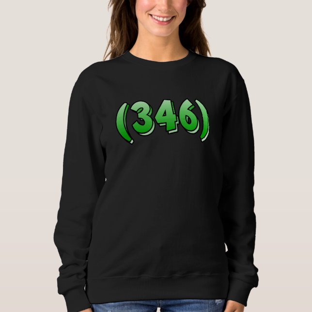 Texas 346 Area Code Houston Pasadena Pearland Leag T Shirt (Framsida)