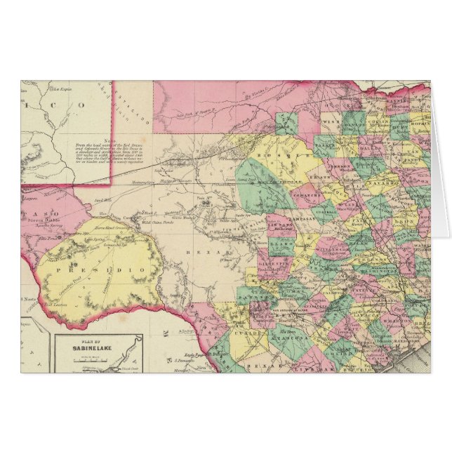 Texas 4 hälsningskort (Framsidan Horizontal)