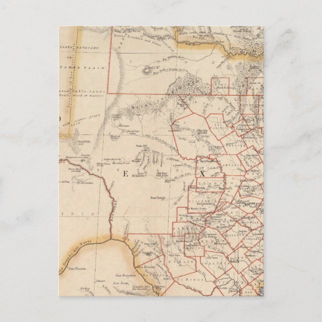 Texas 4 vykort (Framsida)