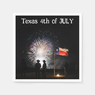 Texas 4th of July Paper Party Napkins Pappersservett