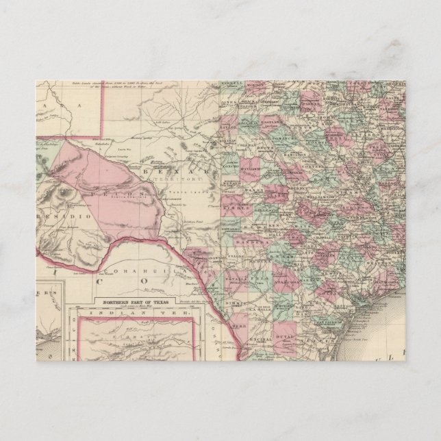 Texas 5 vykort (Framsida)