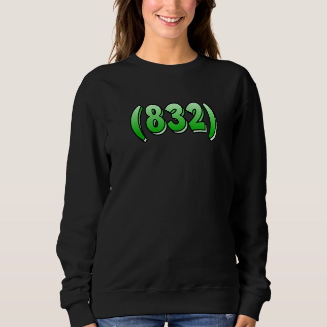 Texas 832 Area Code Houston Pasadena Pearland Leag T Shirt (Framsida)