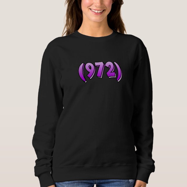 Texas 972 Area Code Dallas Plano Garland Irving Me T Shirt (Framsida)