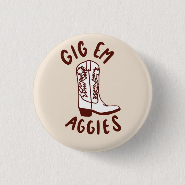 Texas A&M Gameday Button Knapp (Framsida)