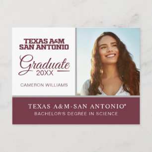 Texas A&M San Antonio Meddelande Vykort