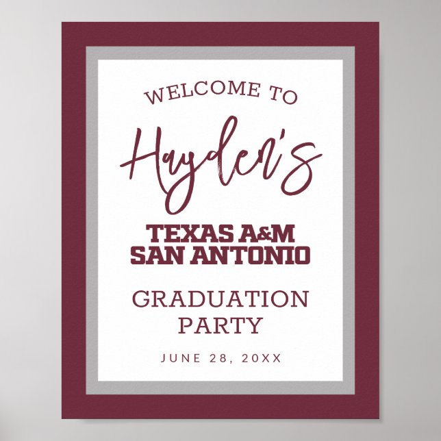 Texas A&M San Antonio Poster (Framsidan)