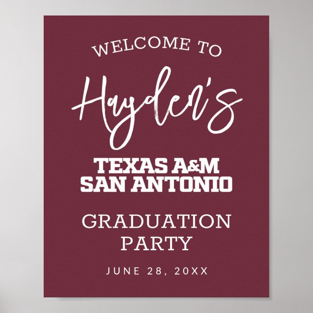 Texas A&M San Antonio Poster (Framsidan)