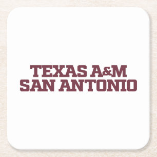 Texas A&M San Antonio Underlägg Papper Kvadrat