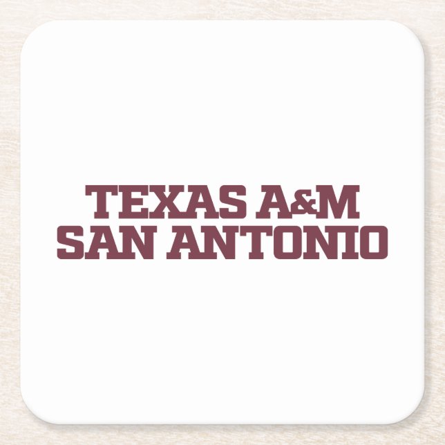 Texas A&M San Antonio Underlägg Papper Kvadrat (Framsidan)