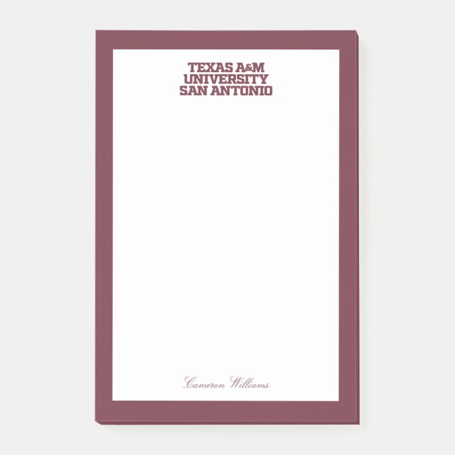 Texas A&M Universiteten-San Antonio Post-it Block (Framsida)