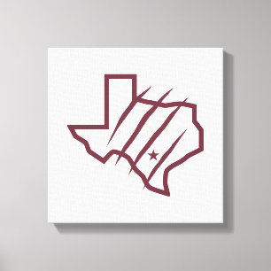 Texas A&M Universiteten-San Antonio Statlig Logo Canvastryck