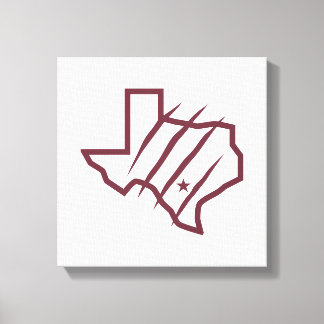 Texas A&M Universiteten-San Antonio | Statlig Logo Canvastryck