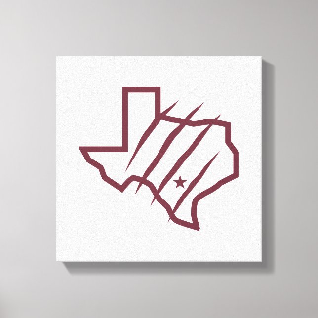 Texas A&M Universiteten-San Antonio | Statlig Logo Canvastryck (Framsida)
