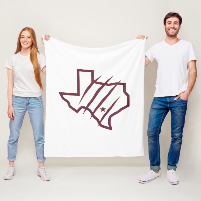 Texas A&M Universiteten-San Antonio | Statlig Logo Fleecefilt (På plats)