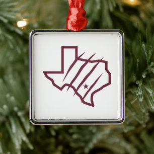 Texas A&M Universiteten-San Antonio   Statlig Logo Julgransprydnad Metall
