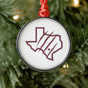 Texas A&M Universiteten-San Antonio Statlig Logo Julgransprydnad Metall