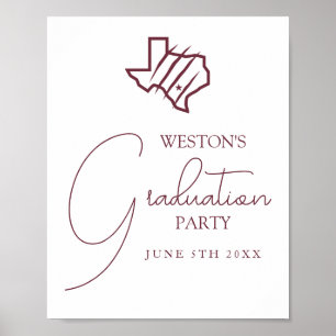 Texas A&M Universiteten-San Antonio Statlig Logo Poster