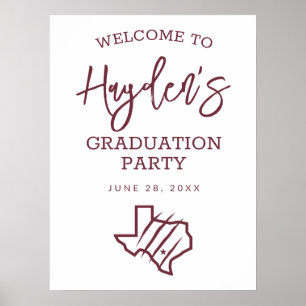 Texas A&M Universiteten-San Antonio Statlig Logo Poster