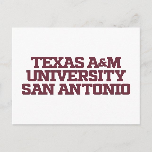 Texas A&M University-San Antonio Vykort (Framsida)