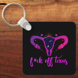 Texas Abortion Ban Celestial Uterus Protest Nyckelring