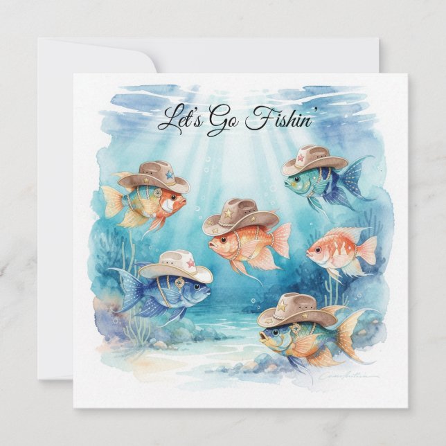 Texas Akvariet Cowboyfiskfest Inbjudan (Framsida)