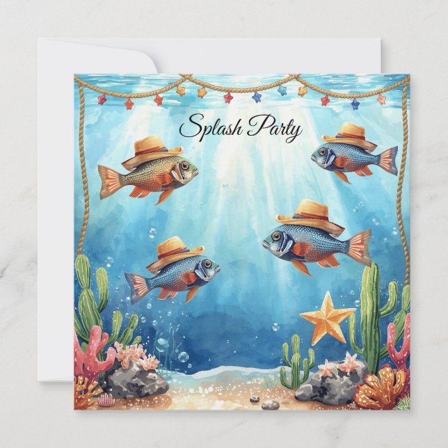 Texas Akvariet Cowboyfiskfest Inbjudan (Framsida)