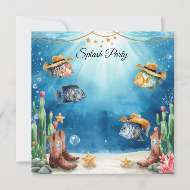Texas Akvariet Cowboyfiskfest Inbjudan (Framsida)