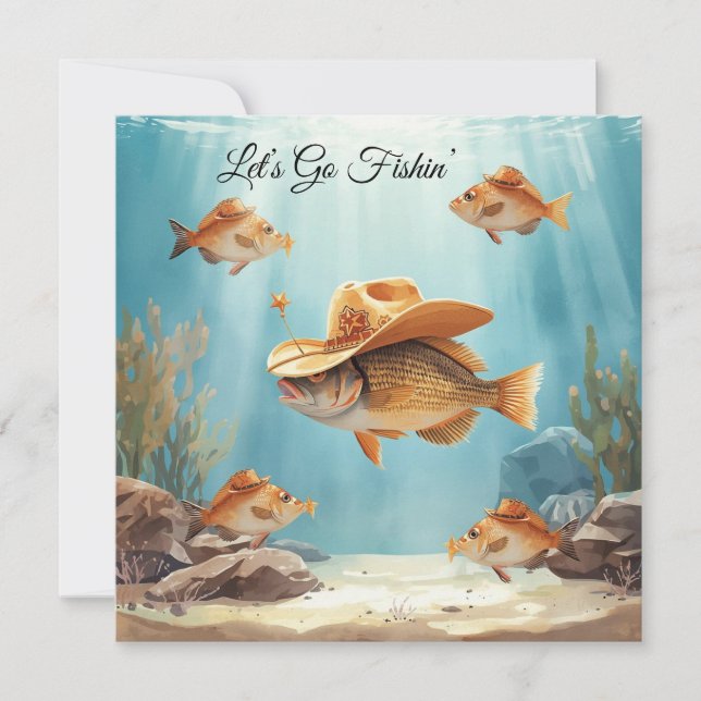 Texas Akvariet Cowboyfiskfestin Inbjudan (Framsida)