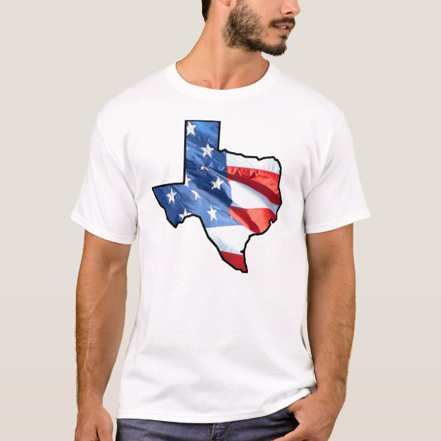 TEXAS ALL-AMERIKAN T-TRÖJA T-SHIRT (Framsida)