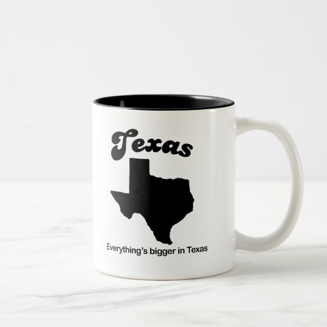 Texas - allt är större Två-Tonad mugg (Höger)