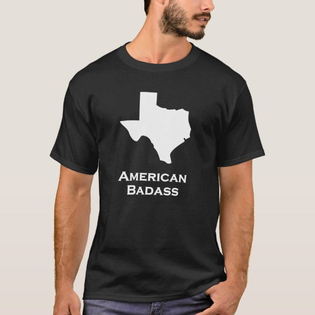 Texas American Badass T-shirt (Framsida)